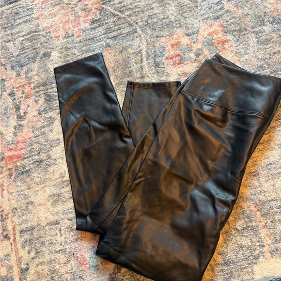 Michael Stars Black Faux Leather Pants - Picture 2 of 4